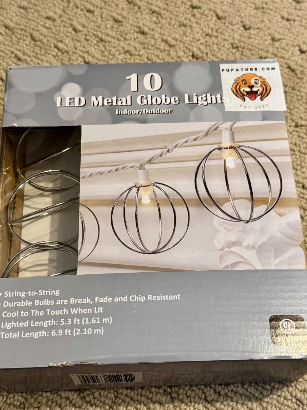 New LED Metal Globe Lights Strand Indoor/Outdoor Plug-In Wired